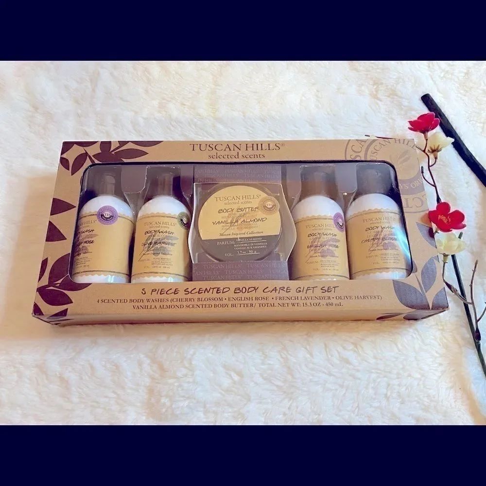 💥 Tuscan Hills 5 Piece Scented Bady Care Gift Set💥